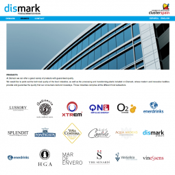 Página de marcas de productos de Dismark